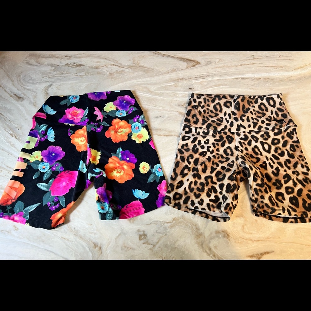 Yoga shorts pink